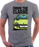 Drive The Classic Renault Twingo Late Model. T-shirt in Heather Grey Color