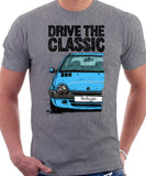 Drive The Classic Renault Twingo Late Model. T-shirt in Heather Grey Color