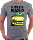 Drive The Classic Renault Twingo Late Model. T-shirt in Heather Grey Color