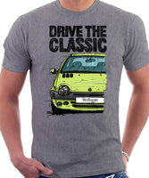 Drive The Classic Renault Twingo Late Halogen Model. T-shirt in Heather Grey Color