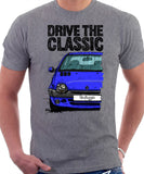 Drive The Classic Renault Twingo Late Halogen Model. T-shirt in Heather Grey Color