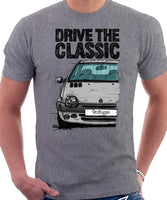 Drive The Classic Renault Twingo Late Halogen Model. T-shirt in Heather Grey Color