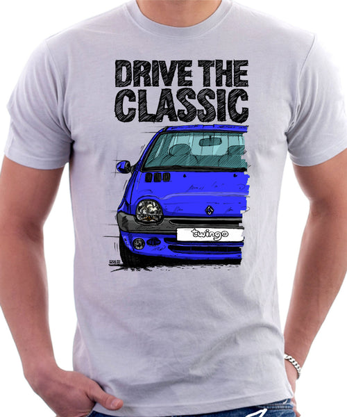 Drive The Classic Renault Twingo Late Halogen Model. T-shirt in White Color