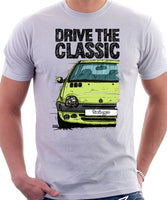 Drive The Classic Renault Twingo Late Halogen Model. T-shirt in White Color