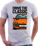 Drive The Classic Renault Twingo Late Halogen Model. T-shirt in White Color