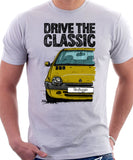 Drive The Classic Renault Twingo Late  Model. T-shirt in White Color