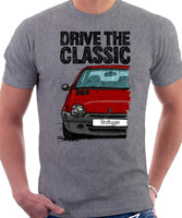 Drive The Classic Renault Twingo Mid Model. T-shirt in Heather Grey Color