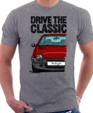 Drive The Classic Renault Twingo Mid Model. T-shirt in Heather Grey Color