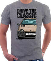 Drive The Classic Renault Twingo Mid Model. T-shirt in Heather Grey Color