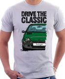 Drive The Classic Renault Twingo Mid Model. T-shirt in White Color