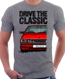 Drive The Classic Saab 9000 Aero. T-shirt in Heather Grey Colour