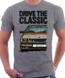 Drive The Classic Saab 9000 Aero. T-shirt in Heather Grey Colour