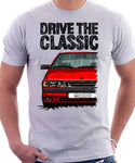 Drive The Classic Saab 9000 Aero. T-shirt in White Colour