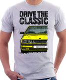 Drive The Classic Saab 9000 Aero. T-shirt in White Colour