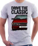 Drive The Classic Saab 9000 Aero. T-shirt in White Colour