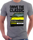 Drive The Classic Saab 9000 Late Model. T-shirt in Heather Grey Colour