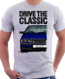 Drive The Classic Saab 9000 Late Model. T-shirt in White Colour