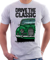 Drive The Classic Saab 96 1960 Model. T-shirt in White Colour