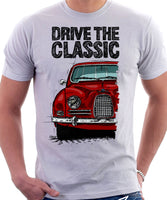 Drive The Classic Saab 96 1960 Model. T-shirt in White Colour