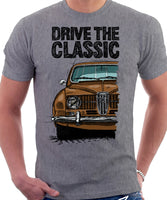 Drive The Classic Saab 96 1964 Model. T-shirt in Heather Grey Colour