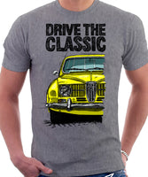 Drive The Classic Saab 96 1964 Model. T-shirt in Heather Grey Colour