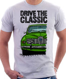 Drive The Classic Saab 96 1969 Model. T-shirt in White Colour