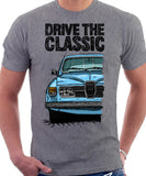 Drive The Classic Saab 96 1978 Model. T-shirt in Heather Grey Colour