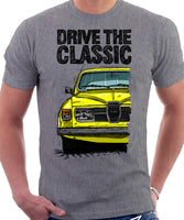 Drive The Classic Saab 96 1978 Model. T-shirt in Heather Grey Colour