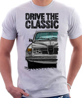 Drive The Classic Saab 96 1978 Model. T-shirt in White Colour