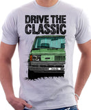 Drive The Classic Fiat Panda Early Model. T-shirt in White Colour