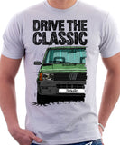 Drive The Classic Fiat Panda Late Model. T-shirt in White Colour