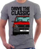 Drive The Classic Fiat Panda Latest Model. T-shirt in Heather Grey Colour