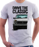 Drive The Classic Lada Niva Late Model. T-shirt in White Color