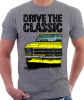 Drive The Classic Opel Ascona A. T-shirt in Heather Grey Colour