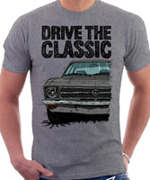 Drive The Classic Opel Ascona A. T-shirt in Heather Grey Colour