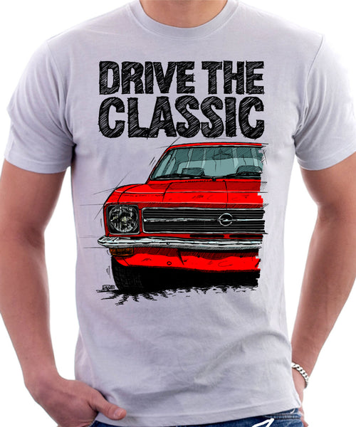 Drive The Classic Opel Ascona A. T-shirt in White Colour