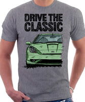 Drive The Classic Toyota Celica 7 Generation Facelift Model. T-shirt in Heather Grey Colour