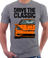 Drive The Classic Toyota Celica 7 Generation Facelift Model. T-shirt in Heather Grey Colour