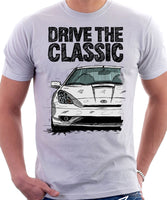 Drive The Classic Toyota Celica 7 Generation Facelift Model. T-shirt in White Colour