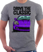 Drive The Classic Toyota MR2 Mk3 Late Model T-shirt in Heather Grey Colour