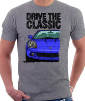 Drive The Classic Toyota MR2 Mk3 Late Model T-shirt in Heather Grey Colour