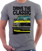 Drive The Classic Volvo 240 80s Model. T-shirt in Heather Grey Colour