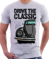 Drive The Classic VW Type 1 Beetle Latest Model . T-shirt in White Colour