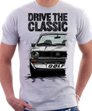 Drive The Classic VW Golf Mk1 Early Model. T-shirt in White Colour