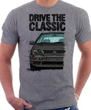 Drive The Classic VW Golf Mk3 Colour Grille. T-shirt in Heather Grey Color.