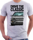 Drive The Classic VW Golf Mk3 Colour Grille. T-shirt in White Color.