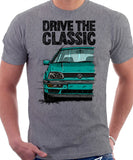 Drive The Classic VW Golf Mk3. T-shirt in Heather Grey Color.