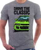 Drive The Classic Mitsubishi Lancer Evolution 1&2. T-shirt in Heather Grey Colour