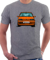 Fiat Cinquecento Sporting. T-shirt in Heather Grey Colour