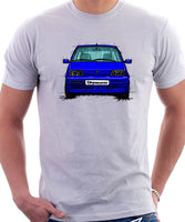 Fiat Cinquecento Sporting. T-shirt in White Colour